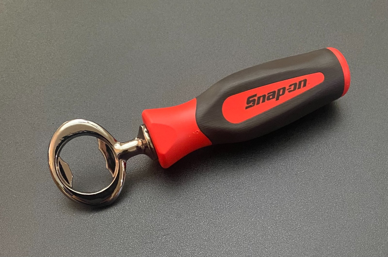 Snap-On Bottle Opener [ Seller’s Creation ] Dark Chrome Opener Red Handle