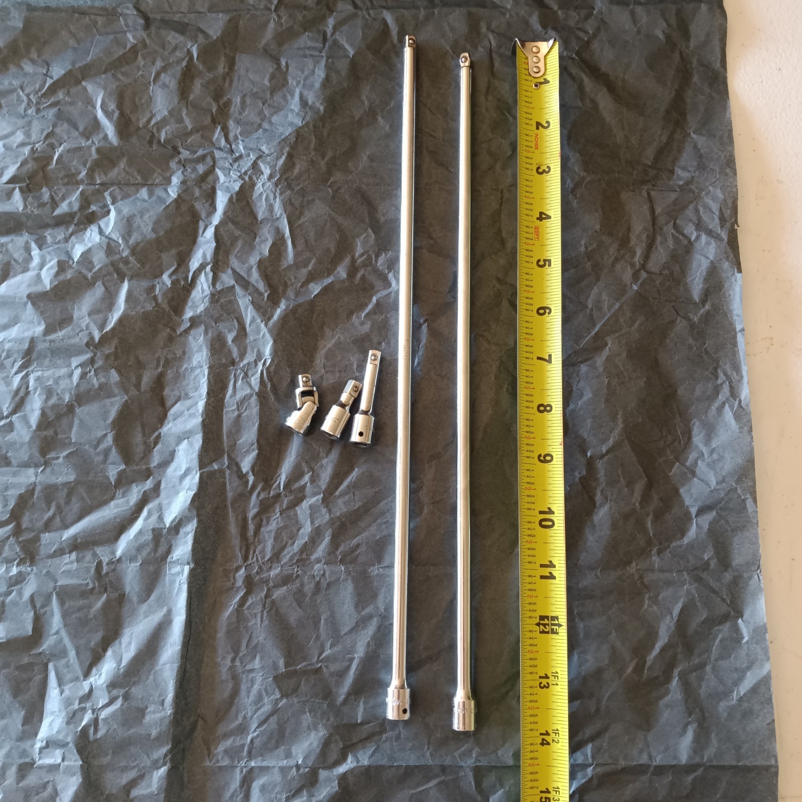 5 Snap-on 1/4″ Extensions TMX (W140, 140, 2, I) TMU8 14″ wobble + 14″ + swivel +