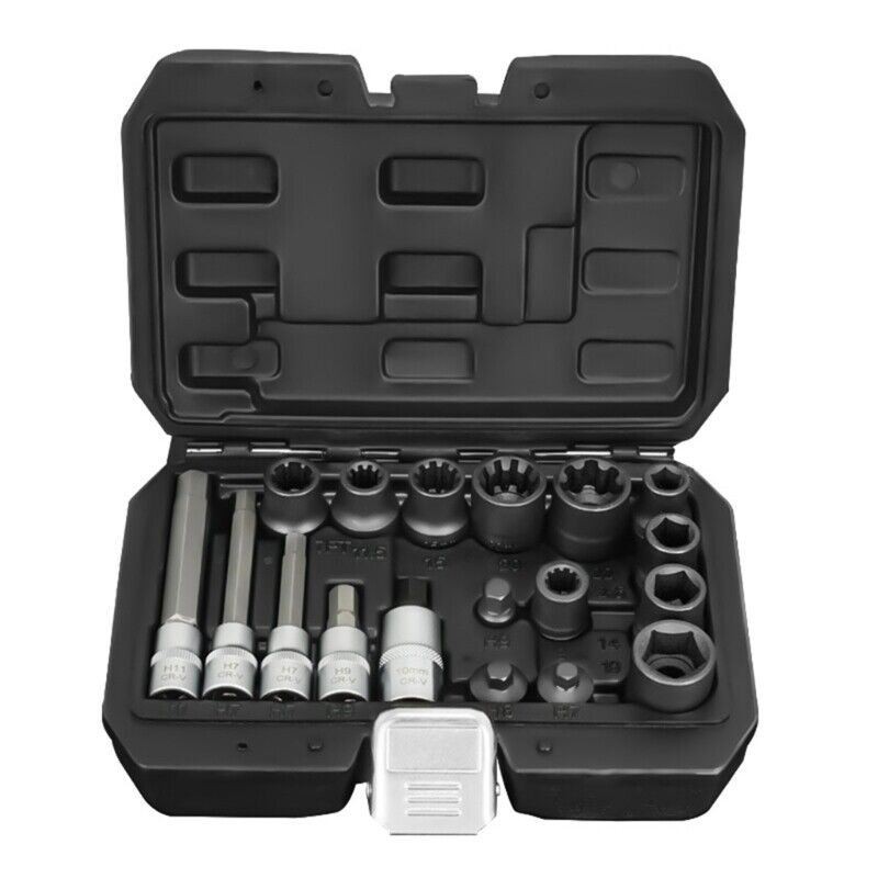 Set of 18 High Strength Alloy Steel Brake Caliper and Sub Pumps Screw Tool set