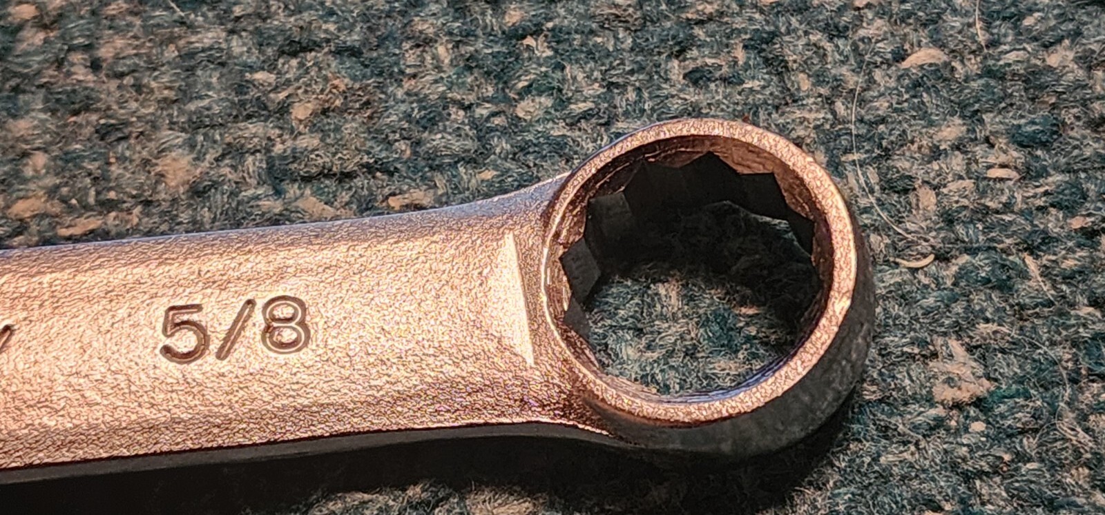 VINTAGE EASCO 3/4″ x 5/8″ 62 124 DOUBLE BOX END WRENCH SAE FORGED! Made In USA!