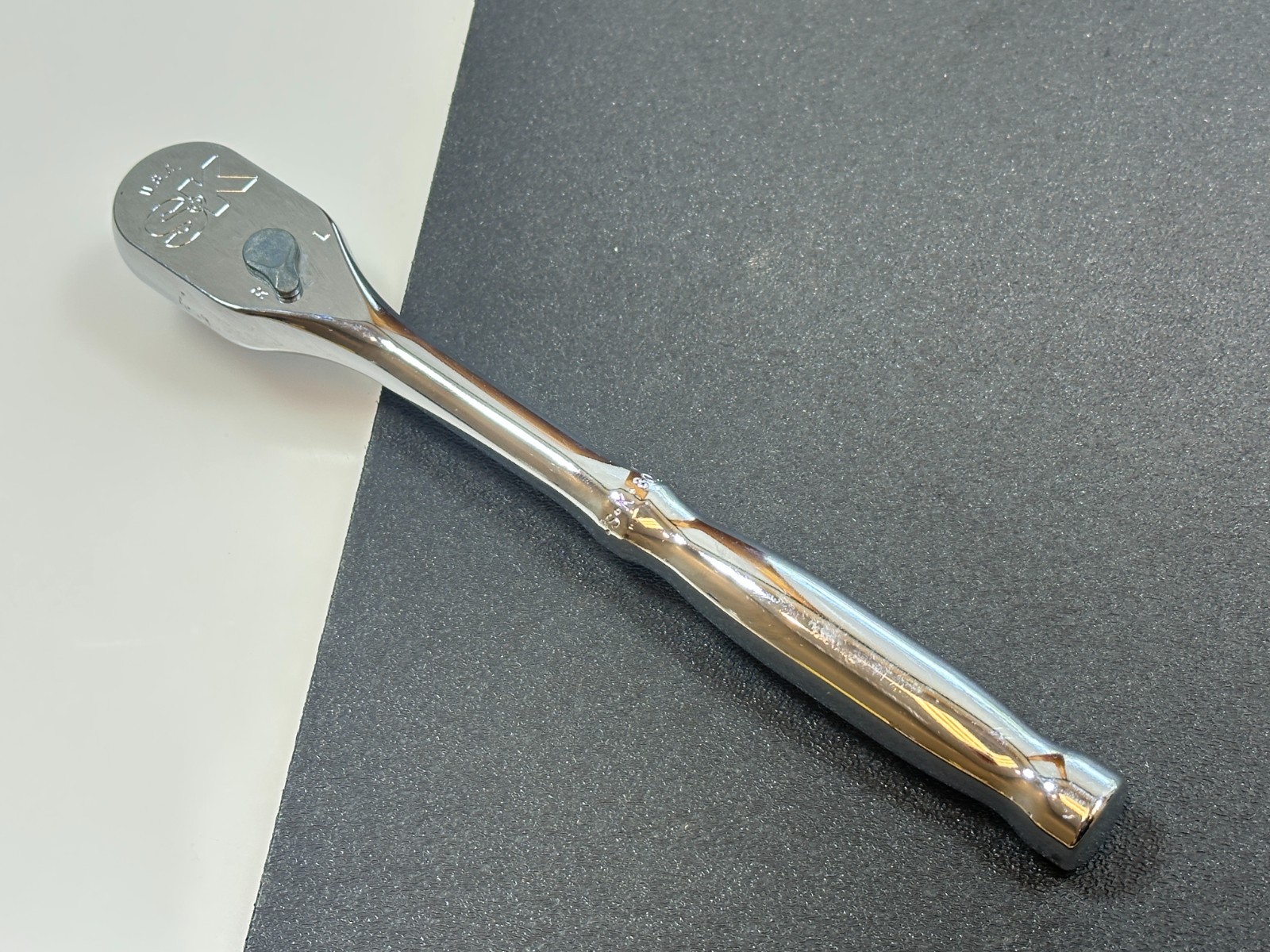 🇺🇸 NEW SK Tools USA 80200 3/8″ Drive LP90 Teardrop Ratchet Polished Chrome NOS