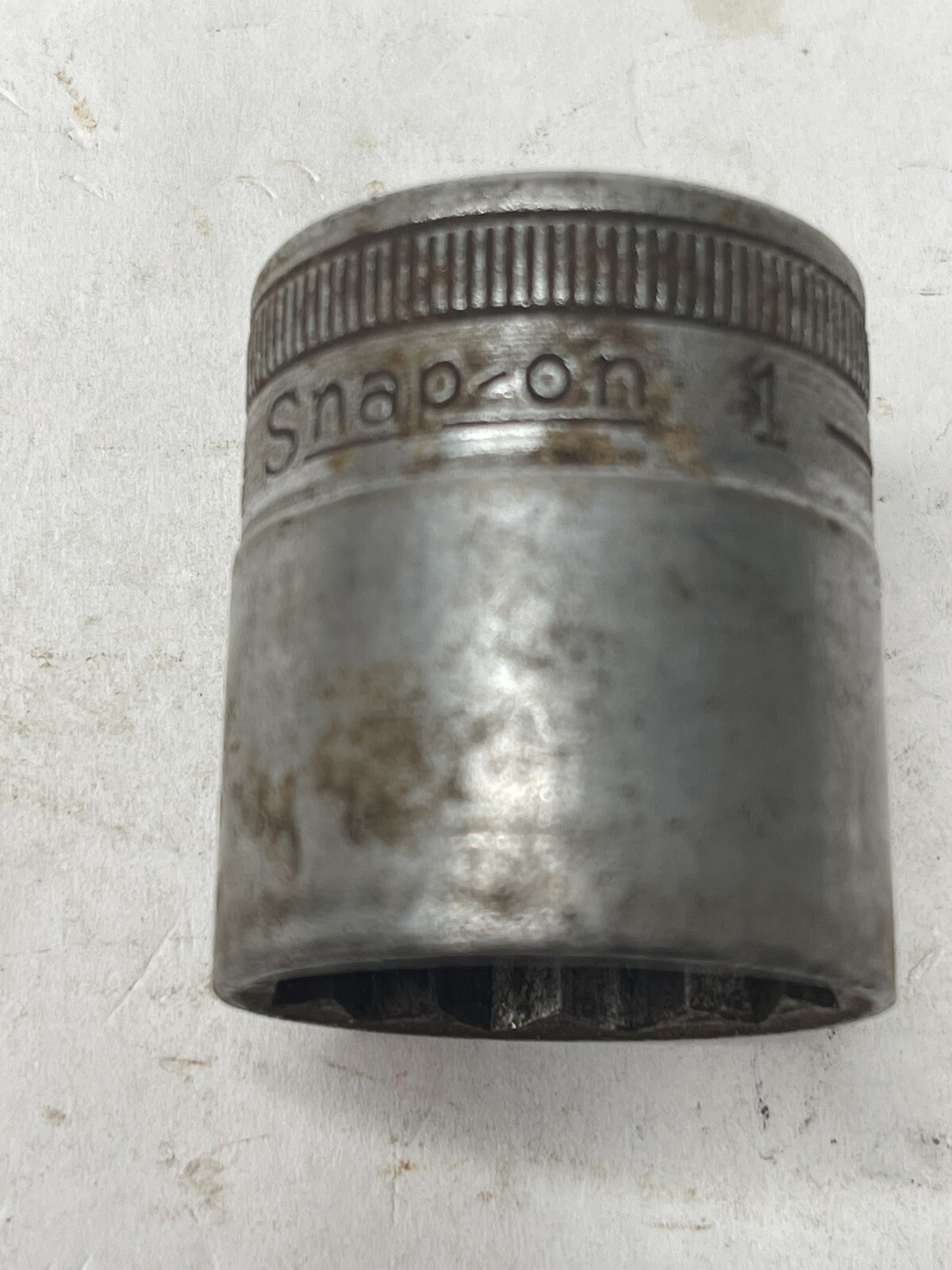 Vintage Snap-on Tools USA 1/2″ Drive 12pt 1″ Socket SW-320 1/2. (HT3)