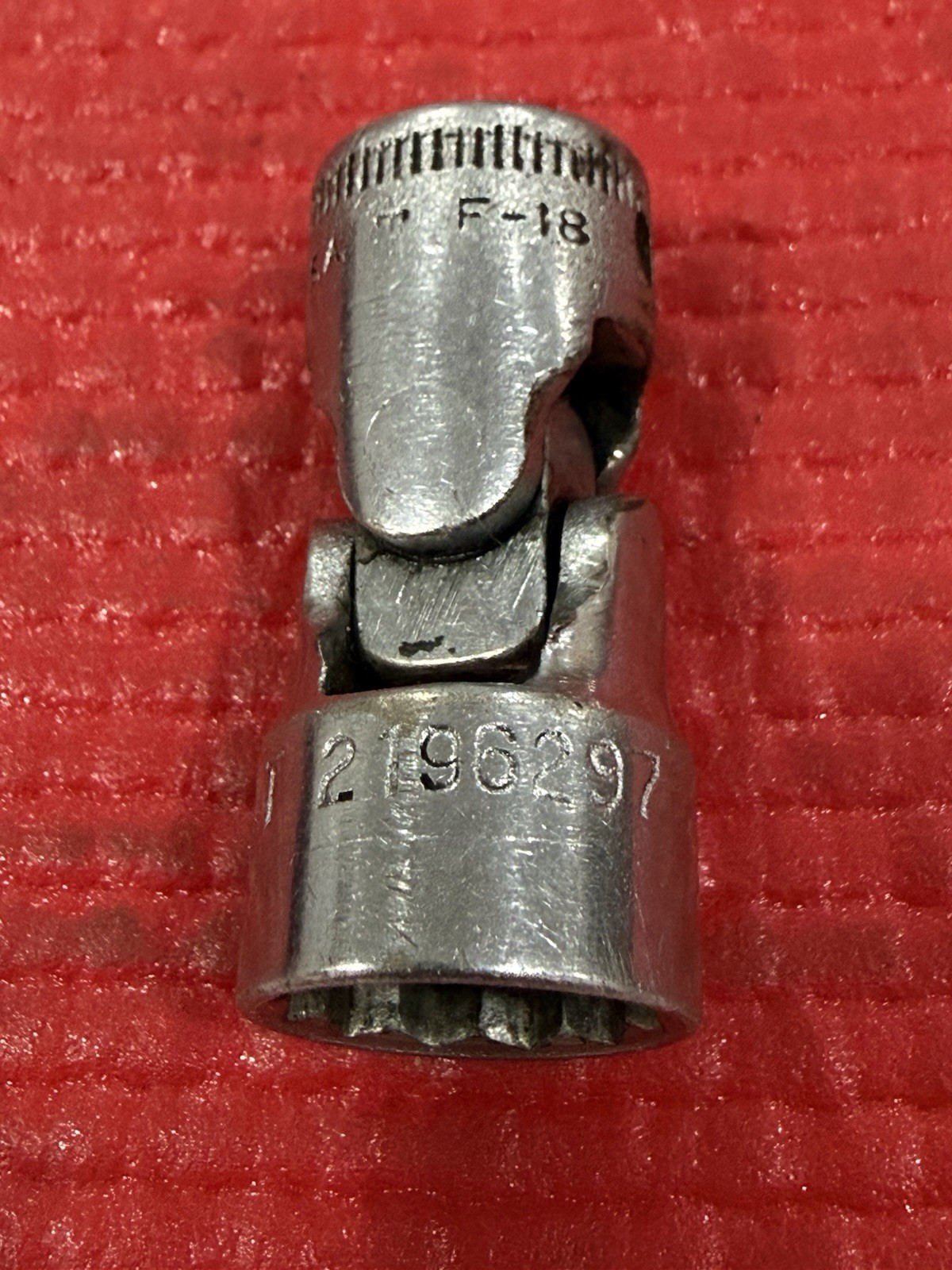 Snap On Tools F-18 3/8 Inch Drive 9/16 12 Point Swivel Socket, USA Made #a