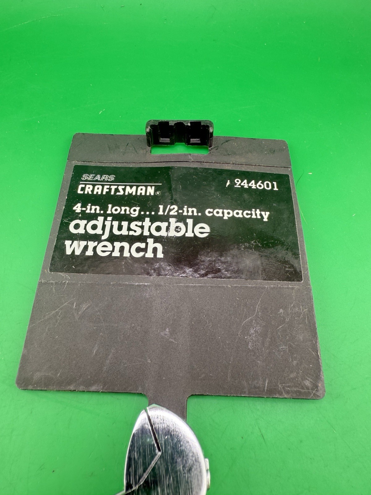 NOS 44601 Craftsman 4″ Adjustable Wrench made in USA Original Sears Carded