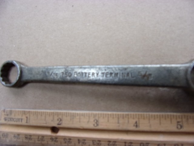 Vintage 750 Battery Terminal Box End Wrench 9/16 & 5/8″ FREE SHIPPING