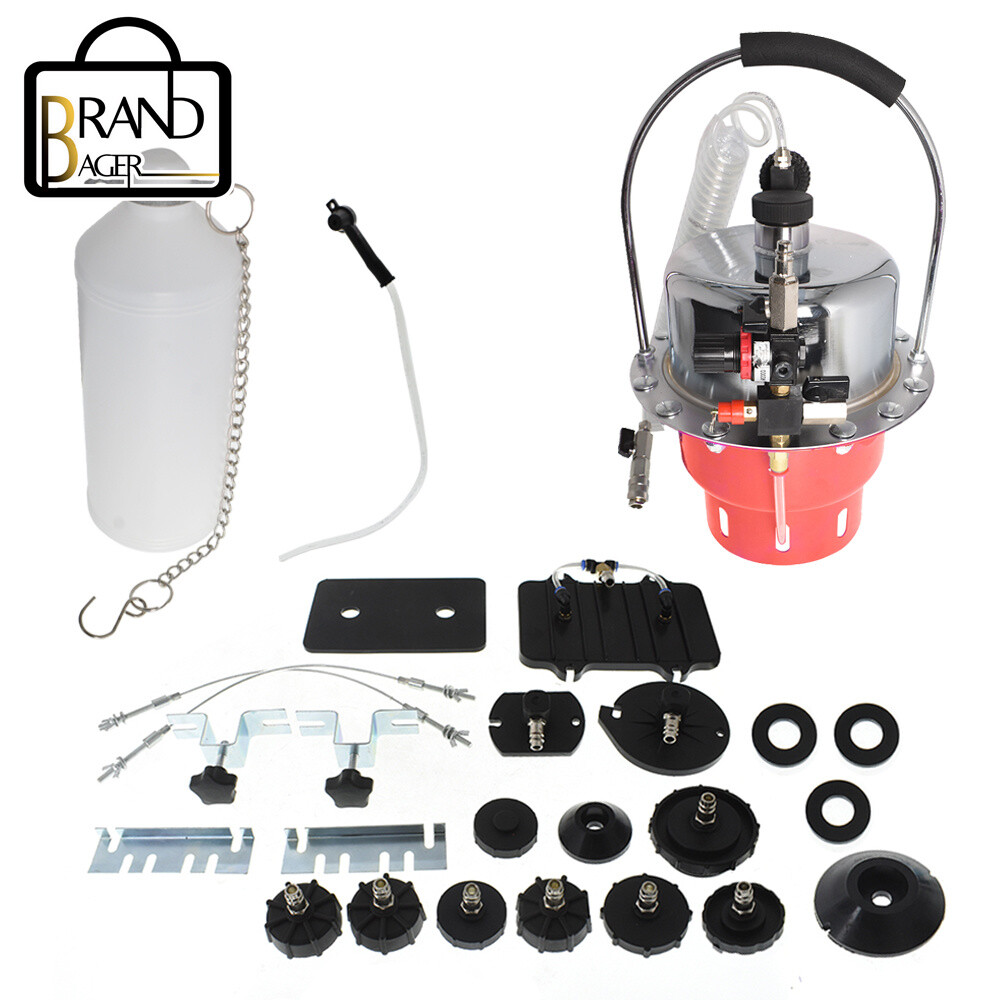 Pneumatic Air Pressure Kit Brake & Clutch Bleeder Valve System 4.5 CFM’