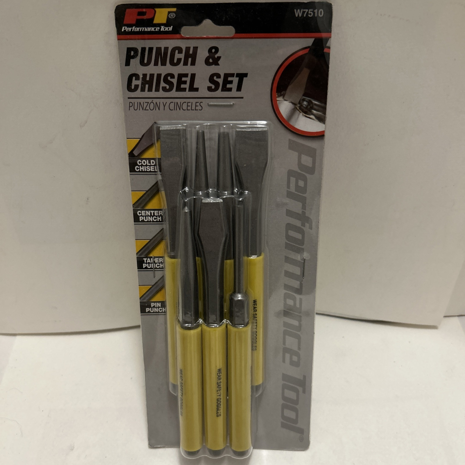 Wilmar 7 pc. Punch & Chisel Set, High Carbon Steel,