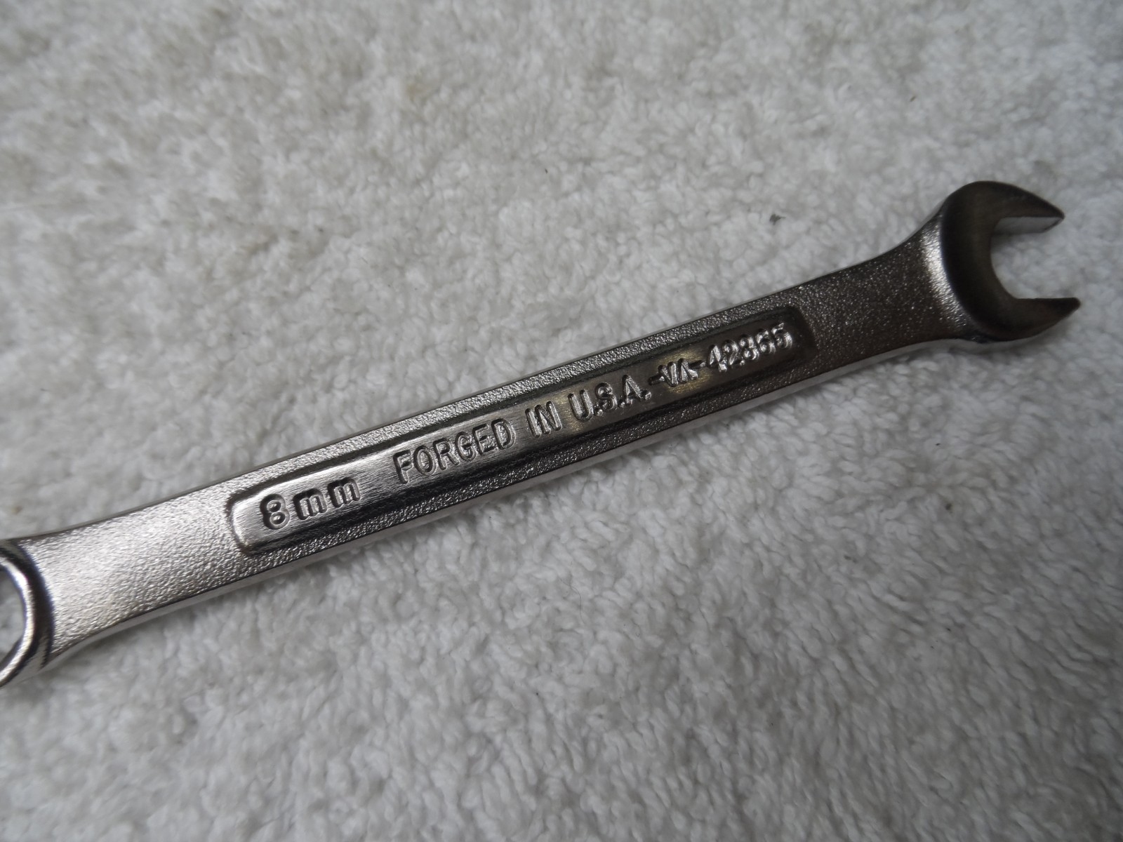 Craftsman Metric Satin Combination Wrench, 6pt, USA NOS, 8mm – Part # 42865