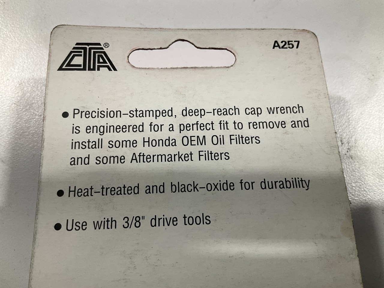 CTA A257 Engine Oil Filter Wrench Socket – 80mm X 15 Flute