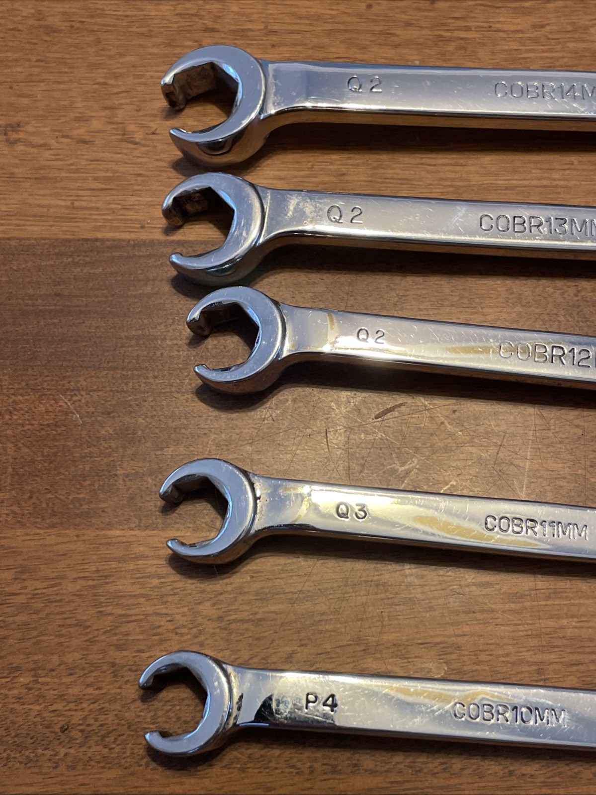 Mac 5Pc Metric Combo Speed Flare Nut Line Wrench Set 10MM 14MM 6Pt COBR USA
