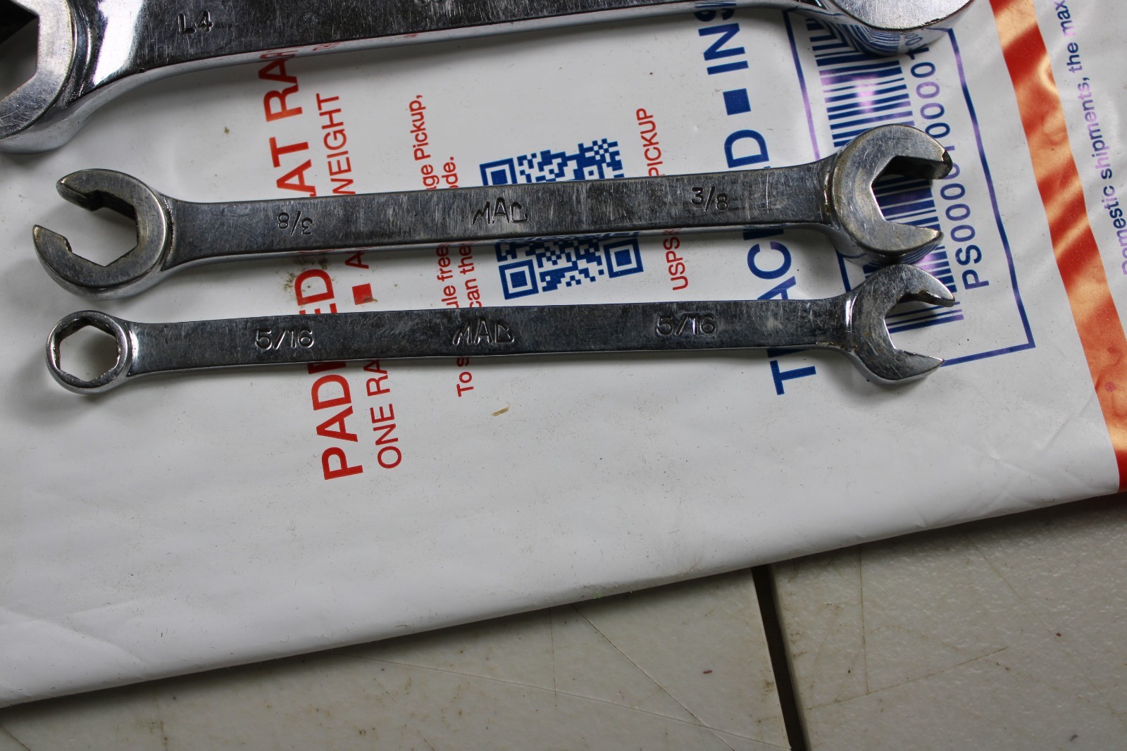 MAC Metric and sae short open end box end 12 pt Line/Flare Nut Wrenches Lot Of 7