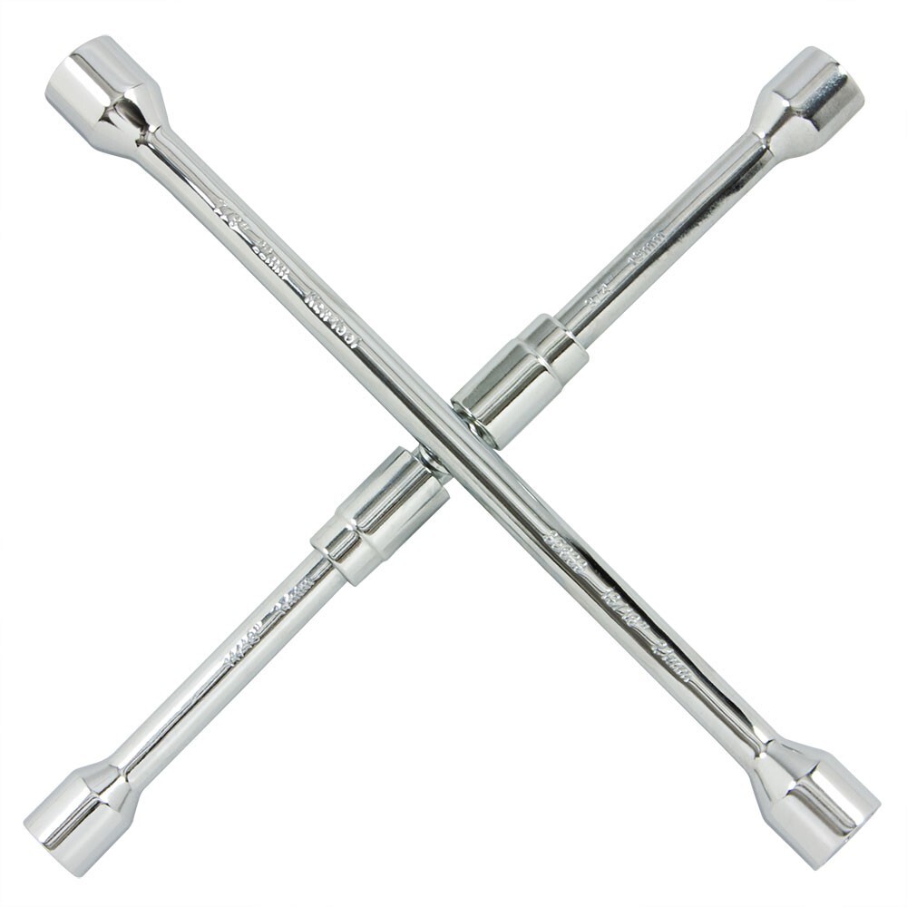 Ken Tool 35633 Folding Chrome Plated Passenger Car 4 Way Lug Wrench