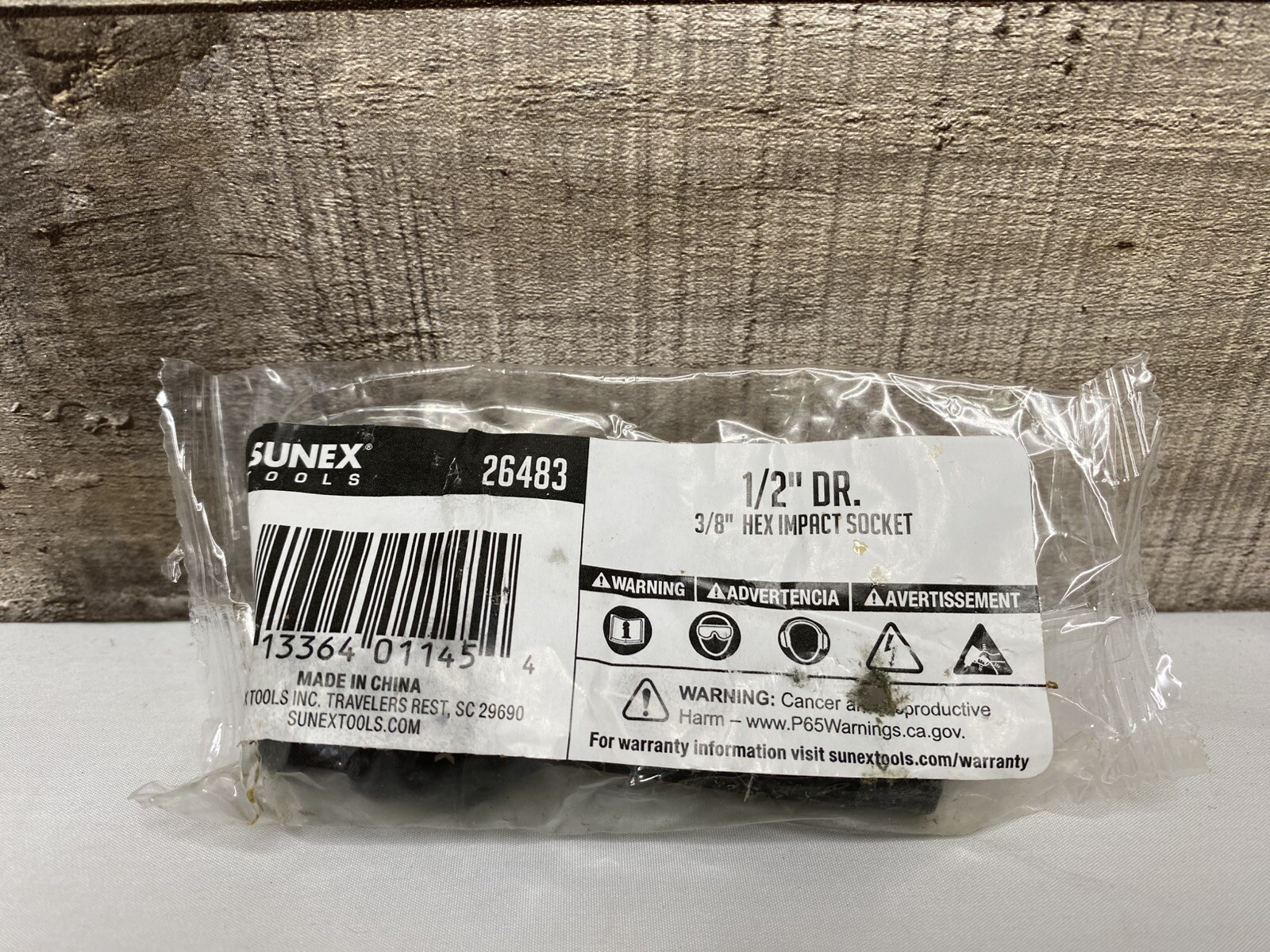 Sunex 26483 1/2″ Drive 3/8″ Hex Bit Impact Socket