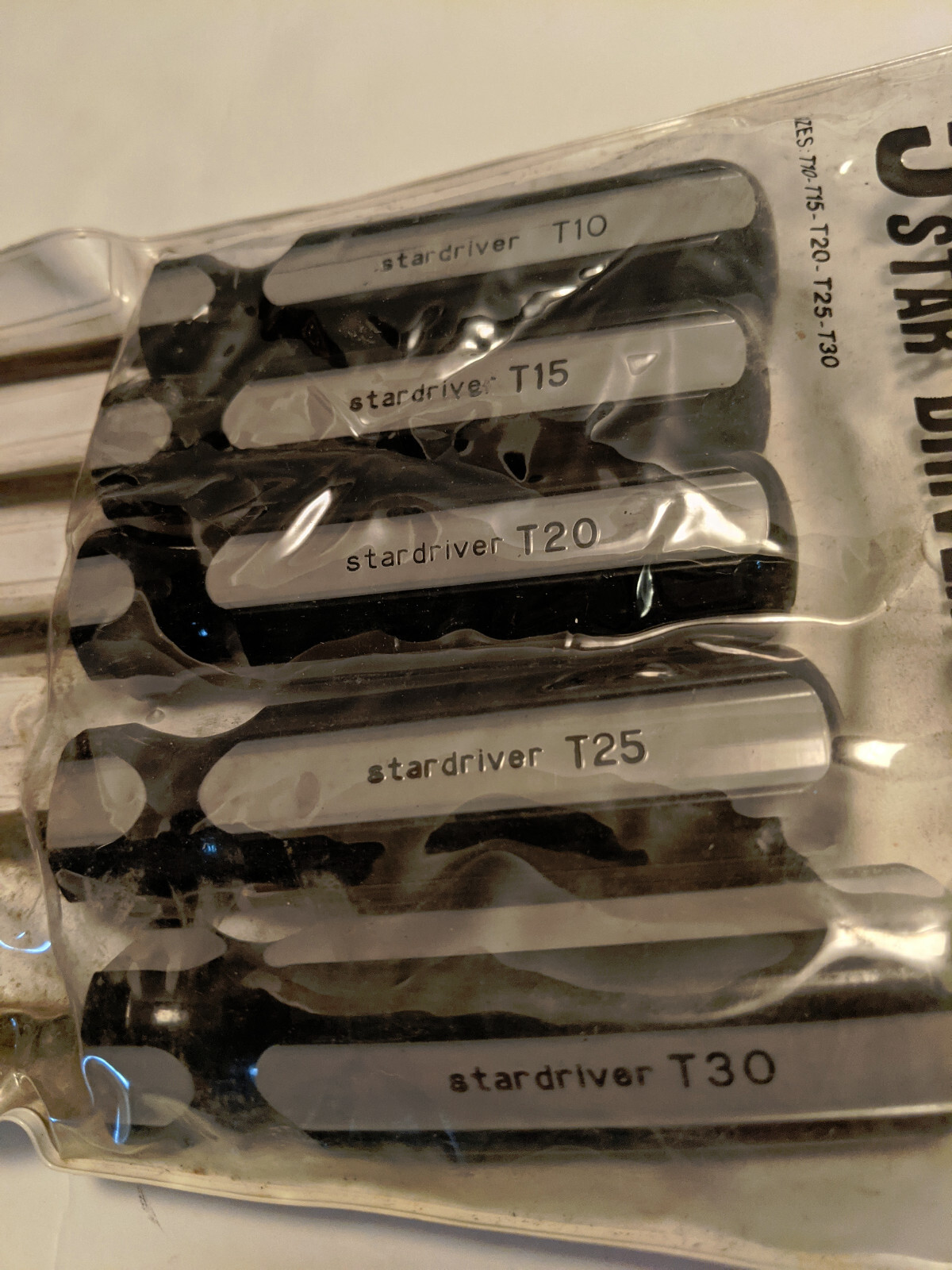 AMSCO Pointed Star Drivers #BT5P Made in USA T10, T15, T20, T25, T30 – Set of 5
