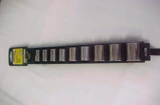 Craftsman Tools 9Pc. 3/8″ Drive 12Pt. Socket Set 3/8″-7/8″, #34438 USA G&V Vtg