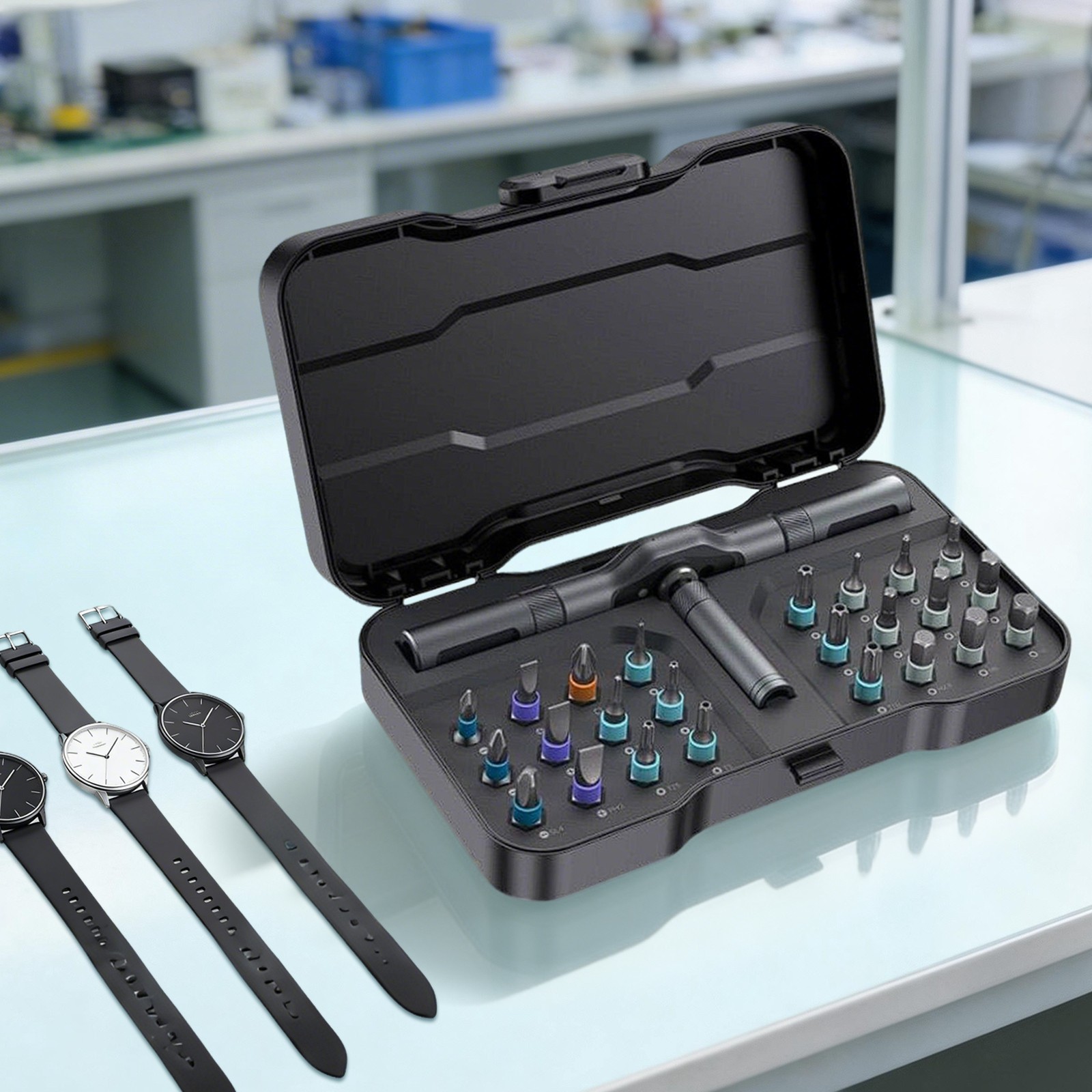 24 In 1 Magnetic Ratcheting Screwdriver Set, Professional Precision Screwdriver
