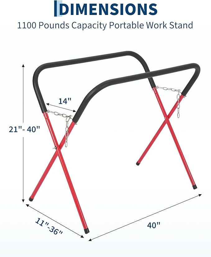 500 lbs Portable Workbench Folding Fender Bumper Stand Work Stand Work Table