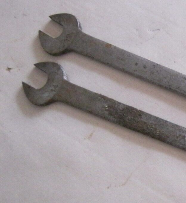 Vintage: 2x Belzer Open End Wrenches Model 1934 Valve Soupape Valve SW12 + SW14