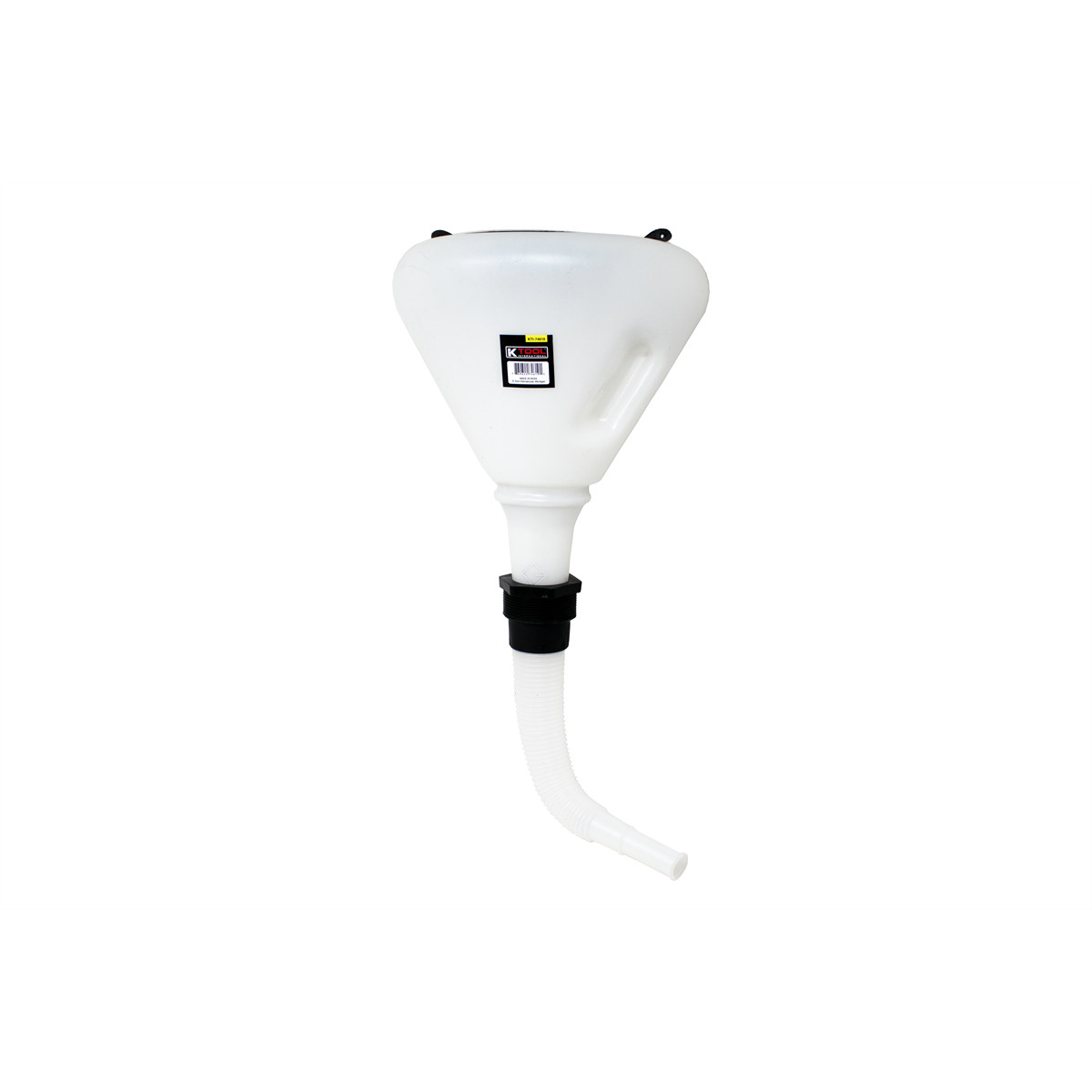 K Tool International Funnel Plastic 9-1/2 Inch Anti-Splash 3.7 Quart