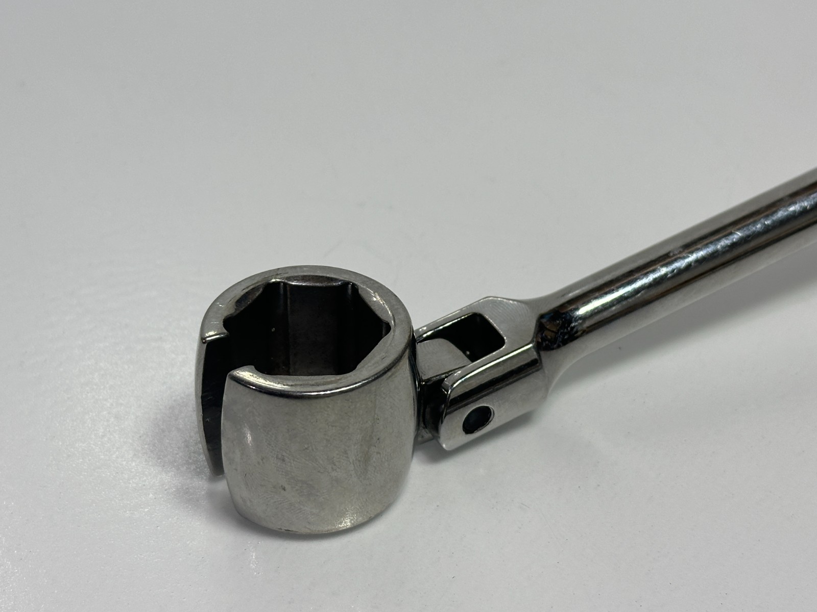 🇺🇸 Snap-on Tools USA Flex Head Oxygen Sensor Chrome Ratchet Wrench SWR1A 7/8″