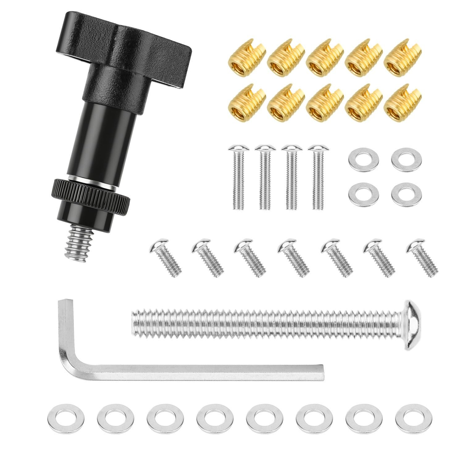 37Pcs Brass Thread Insert Repair Kit, Stainless Steel Fairing Bolts for Harley 1