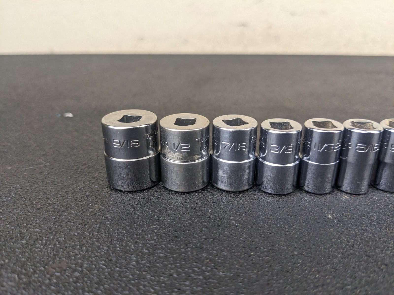 #bp484 Snap-on Tools 110TMDY USA 10pc 1/4″ Drive SAE Shallow 12pt Socket Set