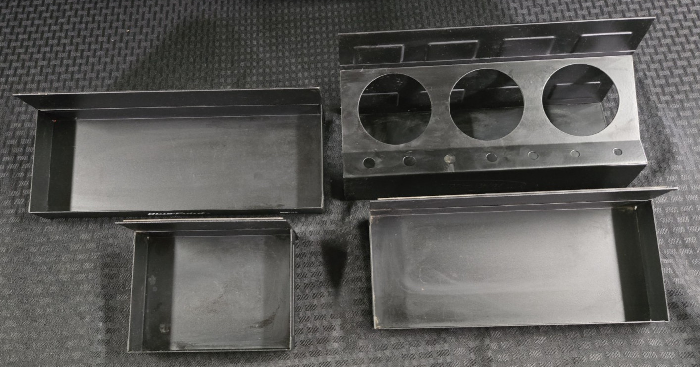 Set Of 4 Blue Point New Magnetic Trays #BLPMPT12A, 10A, 6A, + BLP3CANHLDRA-USED