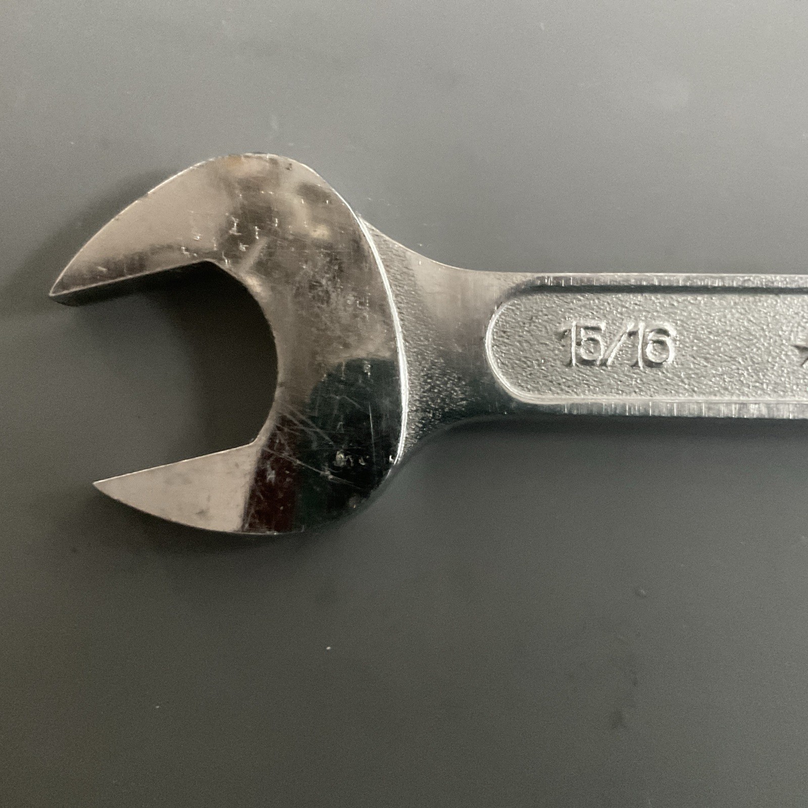 Vintage Fuller 15/16″ x 1″ Chrome Vanadium Open Wrench 12″ Long Made In Japan