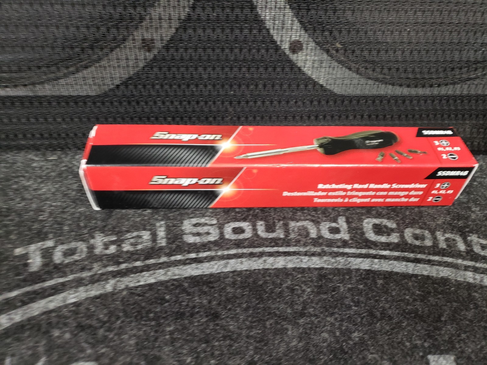 Snap On Ratcheting Screwdriver Dark Titanium Hard Handle SSDMR4BDT