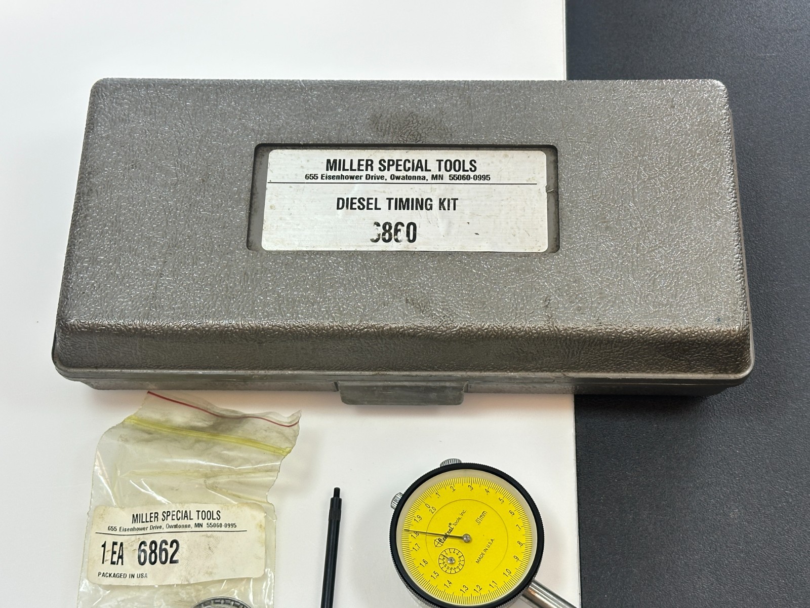 Miller Tools 6860 (MOPAR) Cummins Diesel Timing Kit Set w/ Indicator & Case