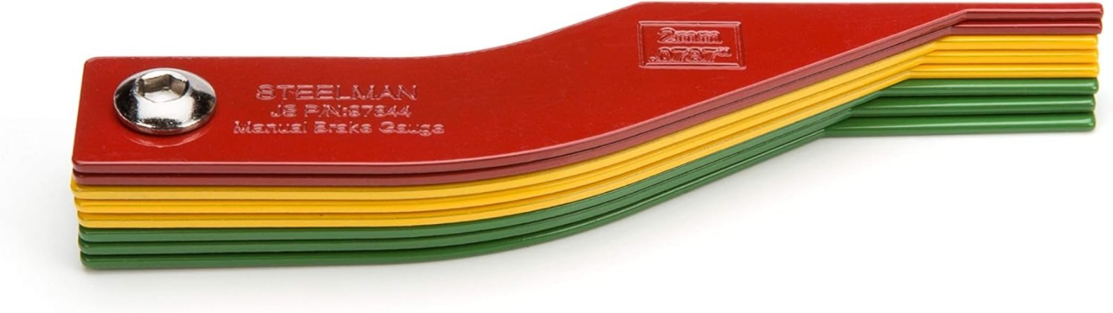 Professional Brake Pad Thickness Gauge Set – 8 Color-Coded Blades for Mechanics