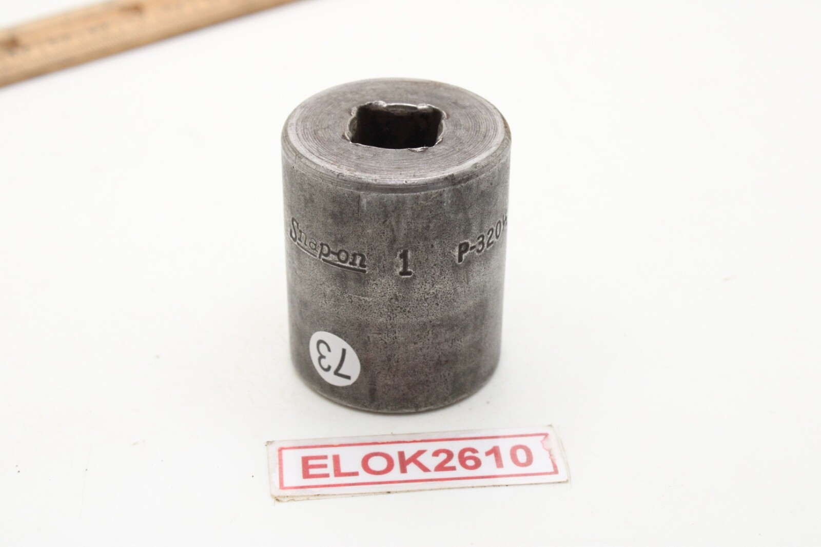 Snap-on P-320 1/2 1″ 1/2″ Drive 6 Point SAE Impact Socket USA