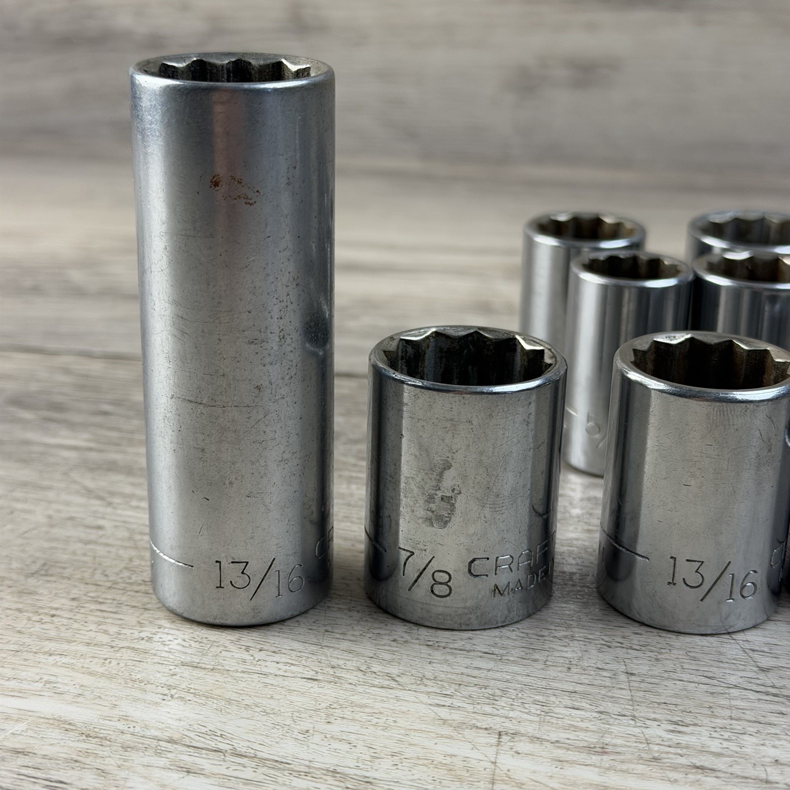 29 CRAFTSMAN -v- Series Socket Lot SAE USA Multiple Size And Drives
