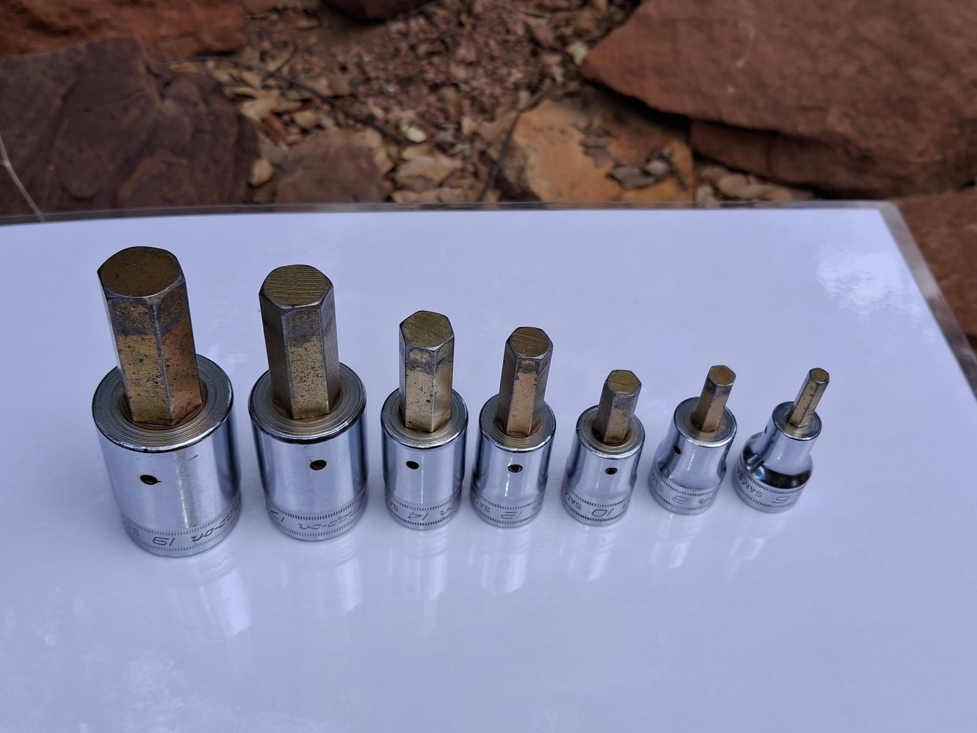 Snap-On 7-pc 1/2” Drive Hex Bit Sockets 6mm SAM6A – 19mm SAM19 Used Nice!