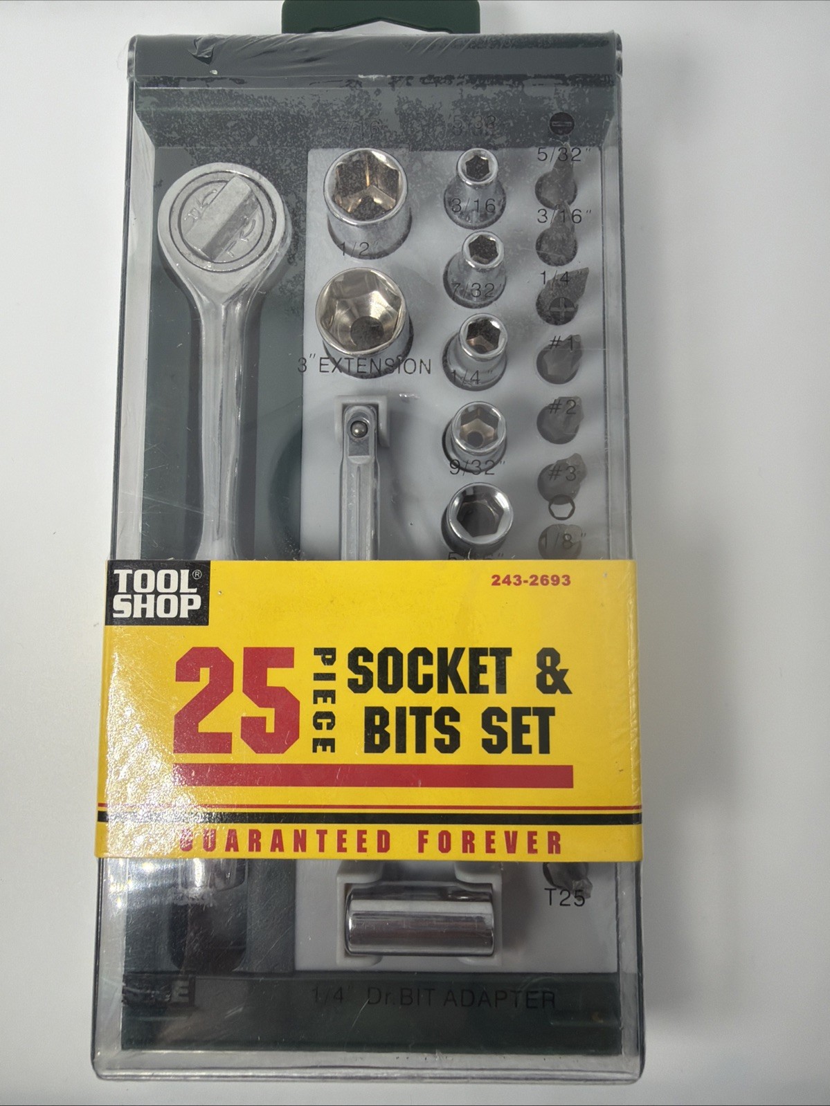 Tool Shop 25 piece Socket & Bits Set No. 243-2693