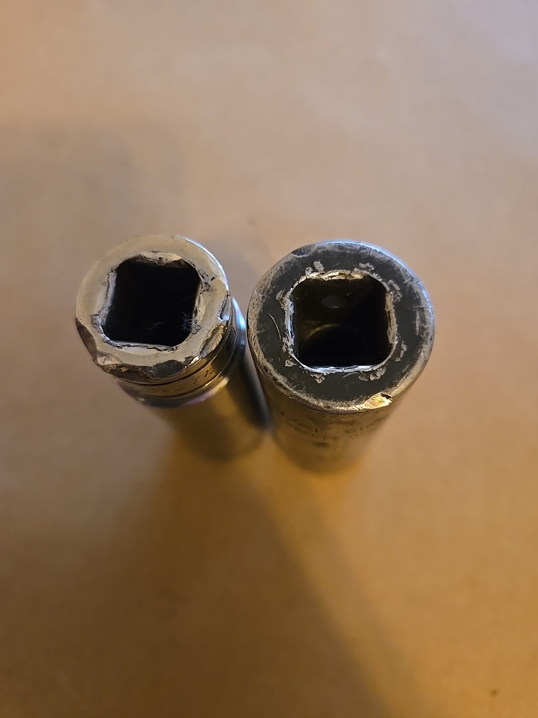 Snap On 1/2″ Drive 3/4″ 6PT SAE Deep Chrome Impact Sockets Worn TS241,SIM240