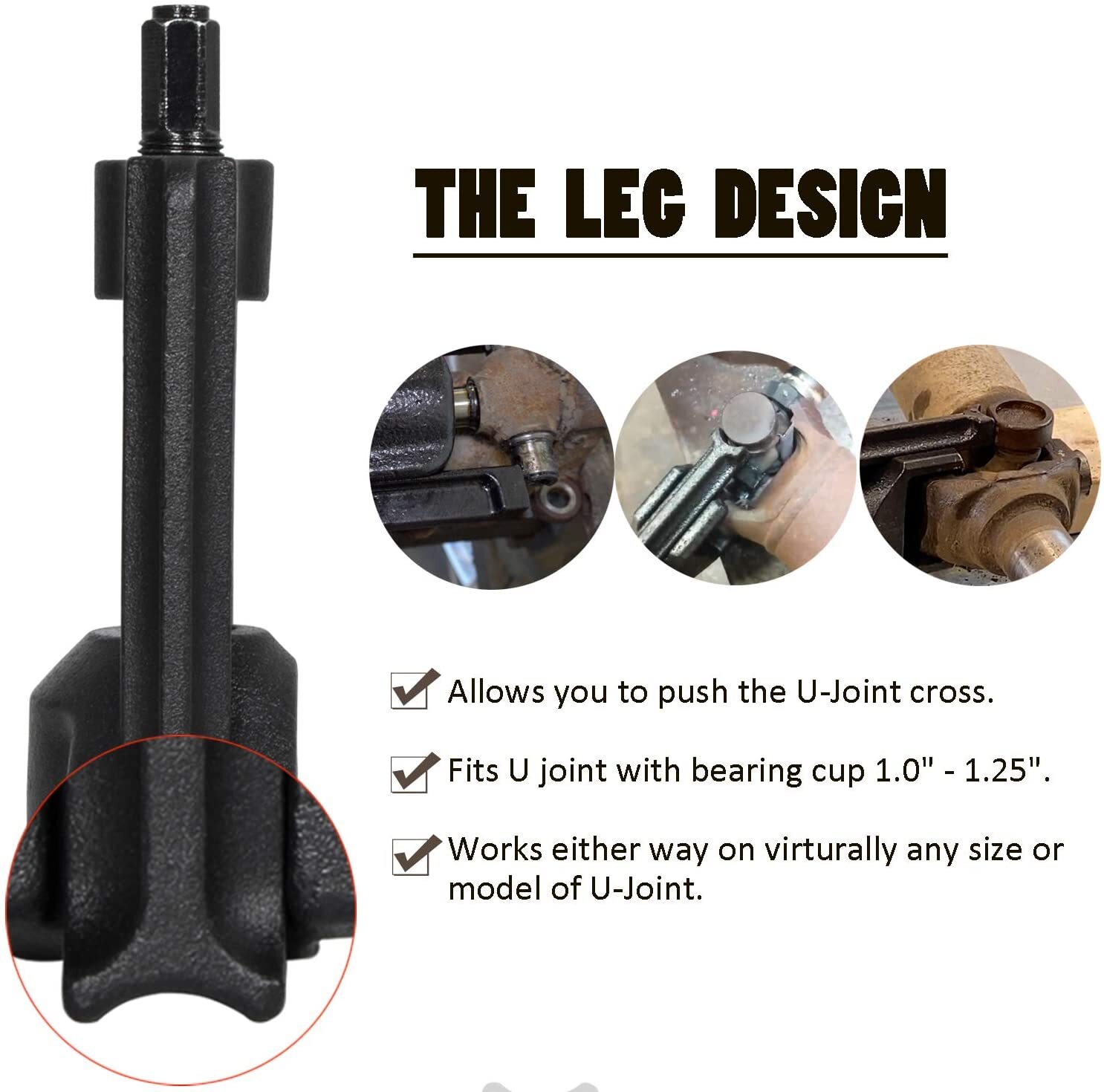 Universal U Joint Puller 10105 Heavy Duty for Car,Light-Duty Truck,Farm Machine