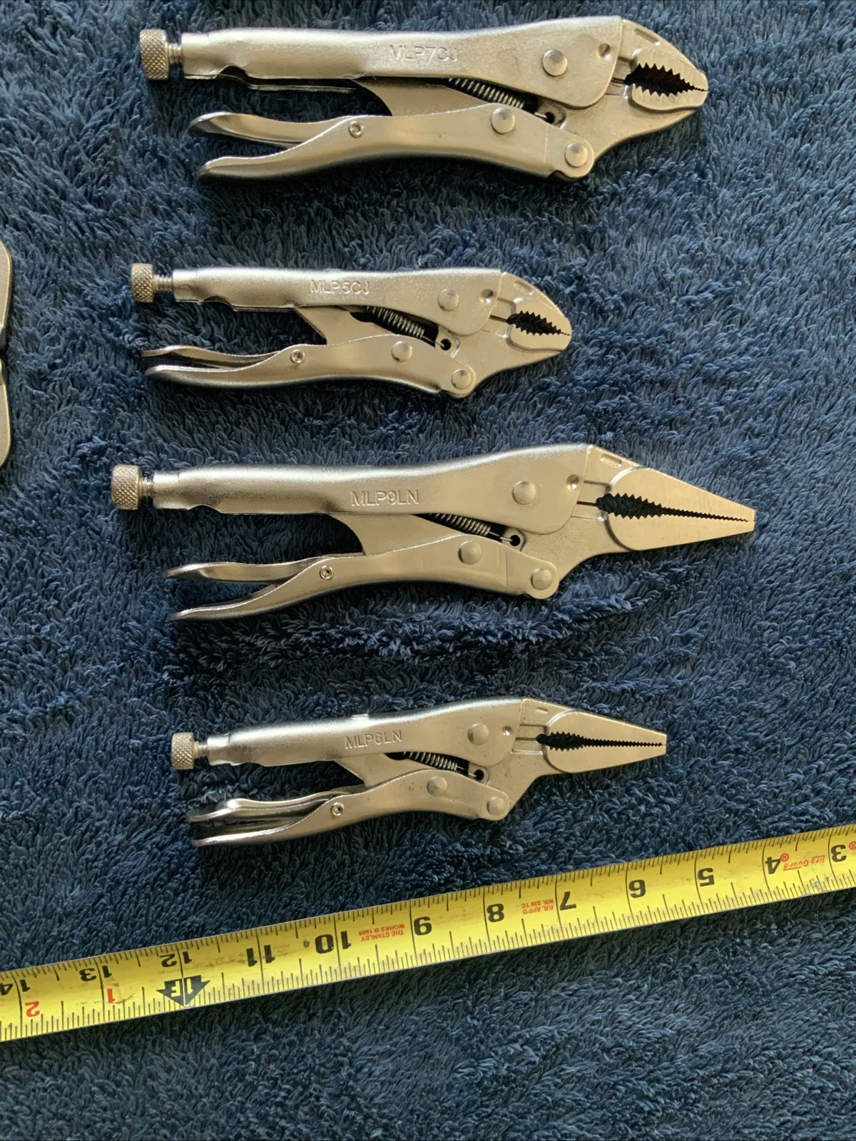 Mac Tools 9pc Locking Pliers/ Vice Grips….all Work….see Pics….