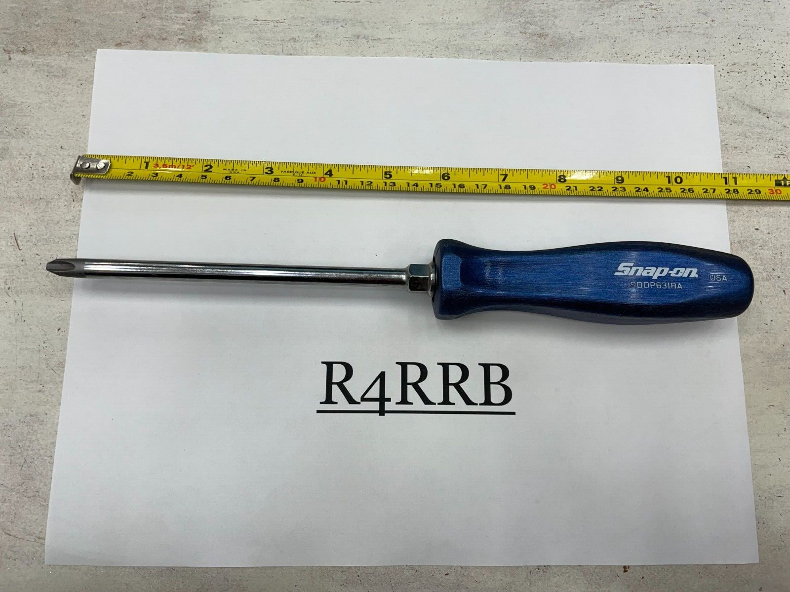 Snap-on Tools USA NEW POWER BLUE Hard Handle #3 Phillips Screwdriver SDDP63IRAMB