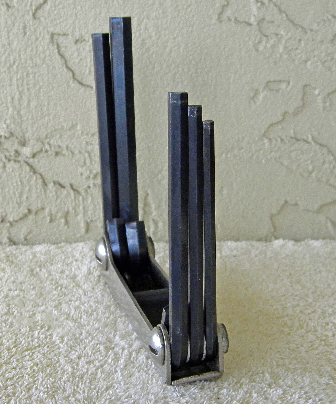 Vtg Snap-On Kenosha #AWM5K 5PC Folding Metric Hex Allen Wrench Set 4MM-10MM