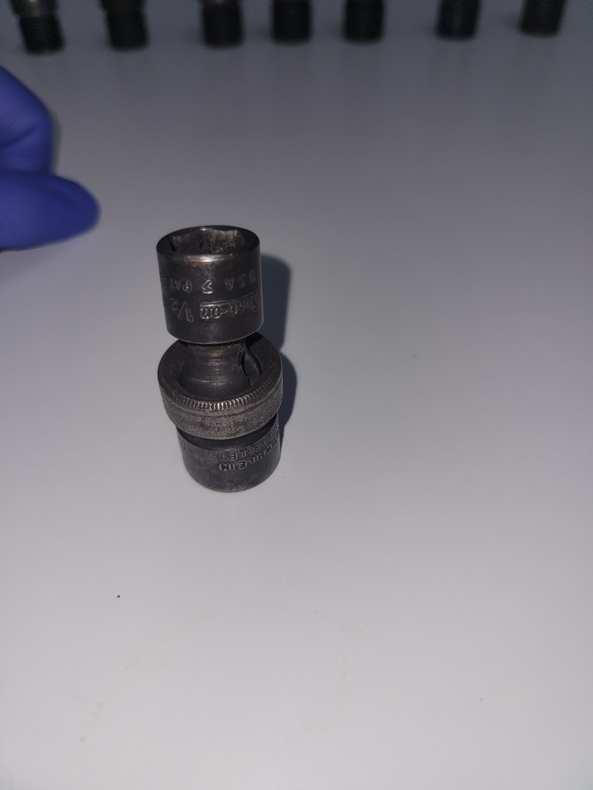 Snap-on 3/8″ Drive Swivel Universal Socket Lot 9pc Metric & SAE IPFM/IPF USA