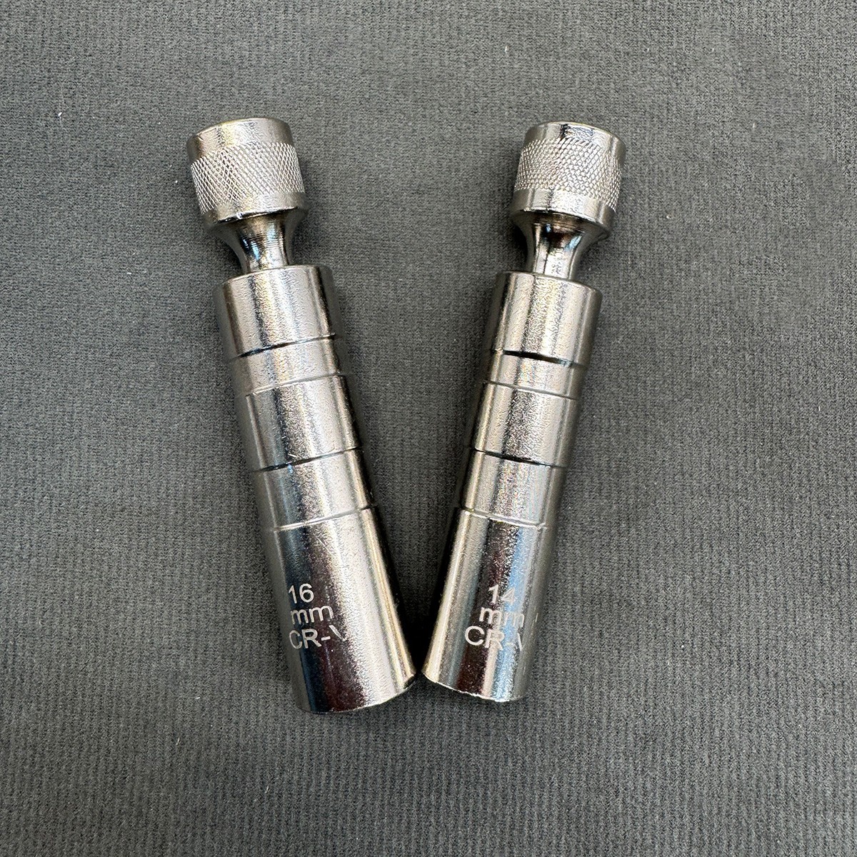 14MM 16MM Thin Wall Magnetic Swivel Spark Plug Socket 12-Point Removal Tool US