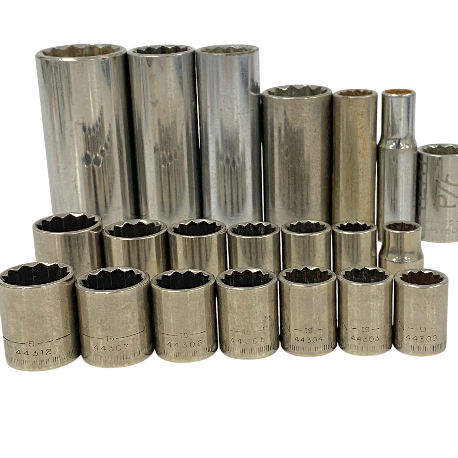 Craftsman 12 Point Metric SAE Standard and Deep Socket Set Made in USA, 21 Pcs