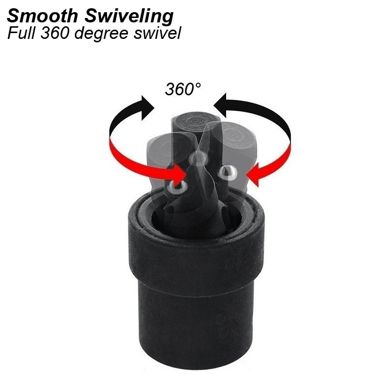 Set of 3 Universal Joint Swivel Socket Adapter Set 1/4″ 3/8″ 1/2″ Impact Joint