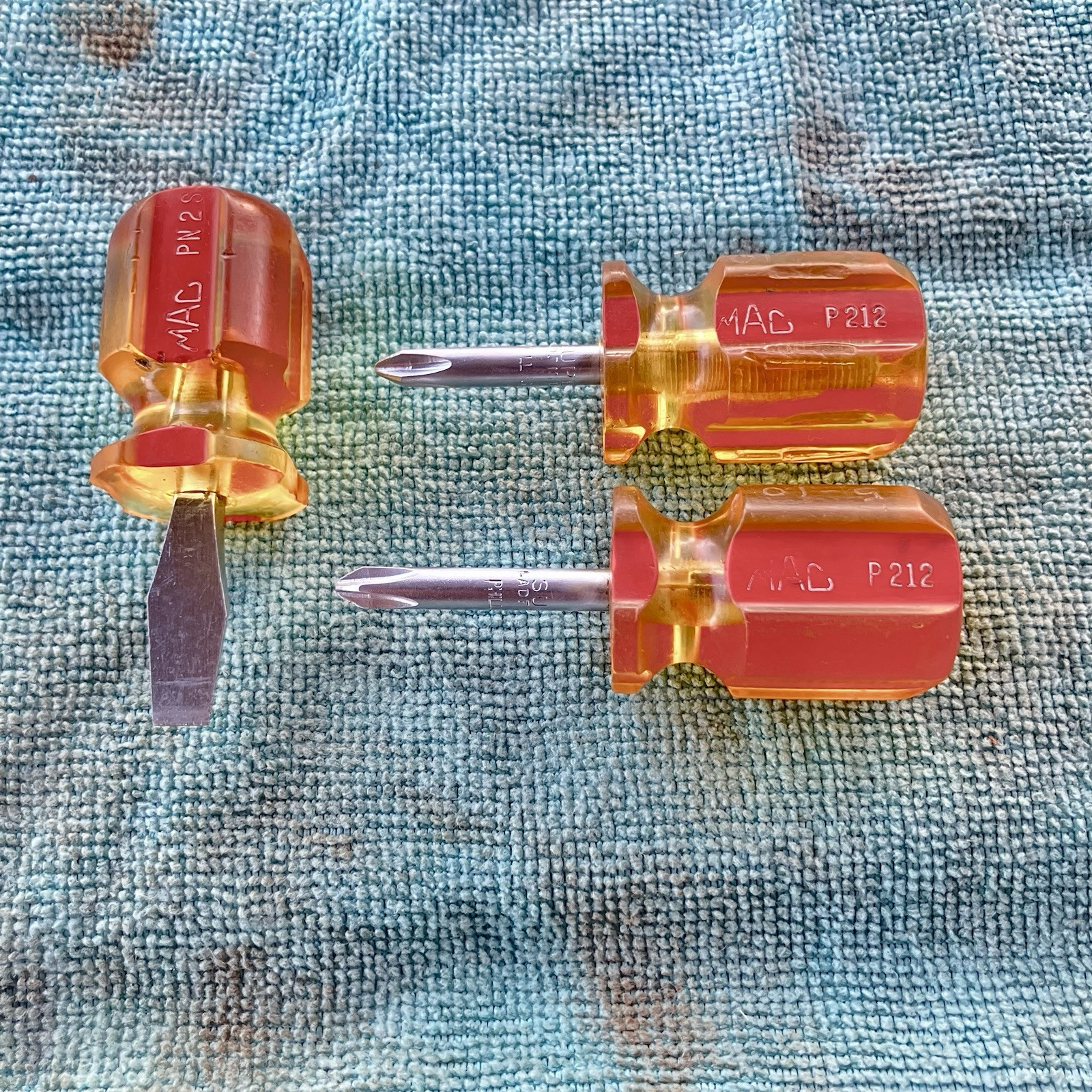 MAC Tools PN2S, P212 Stubby Screwdrivers Phillips & Flathead – FREE SHIPPING