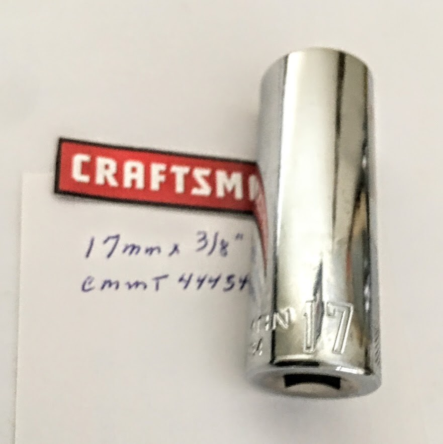 Craftsman 17 mm x 3/8″ Deep Socket 6 Point CMMT 44434 Free USA Shipping