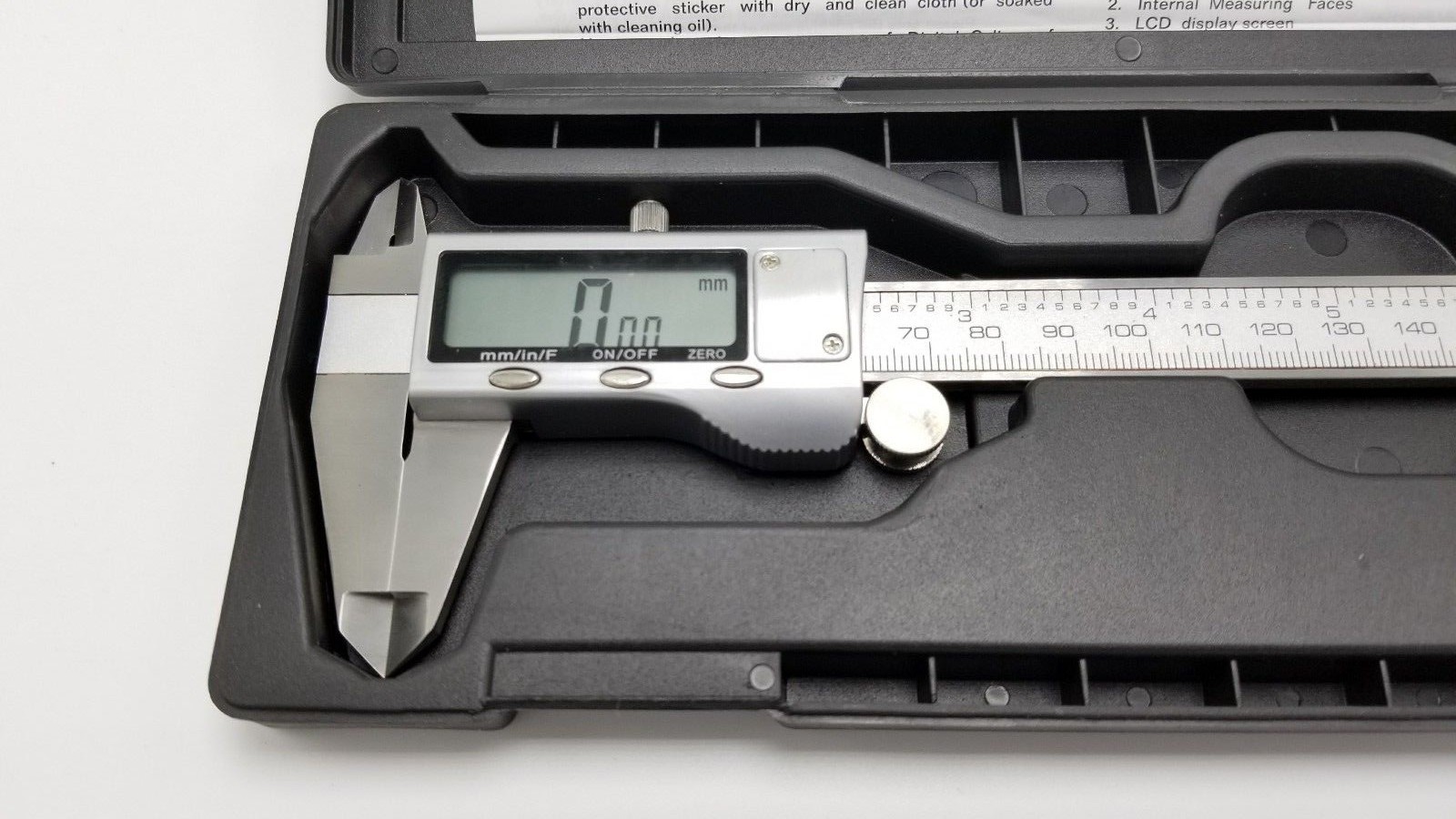 Digital Caliper 3 function Fractions 1/128th»/mm/.001″ Car Auto Motorcycle RV