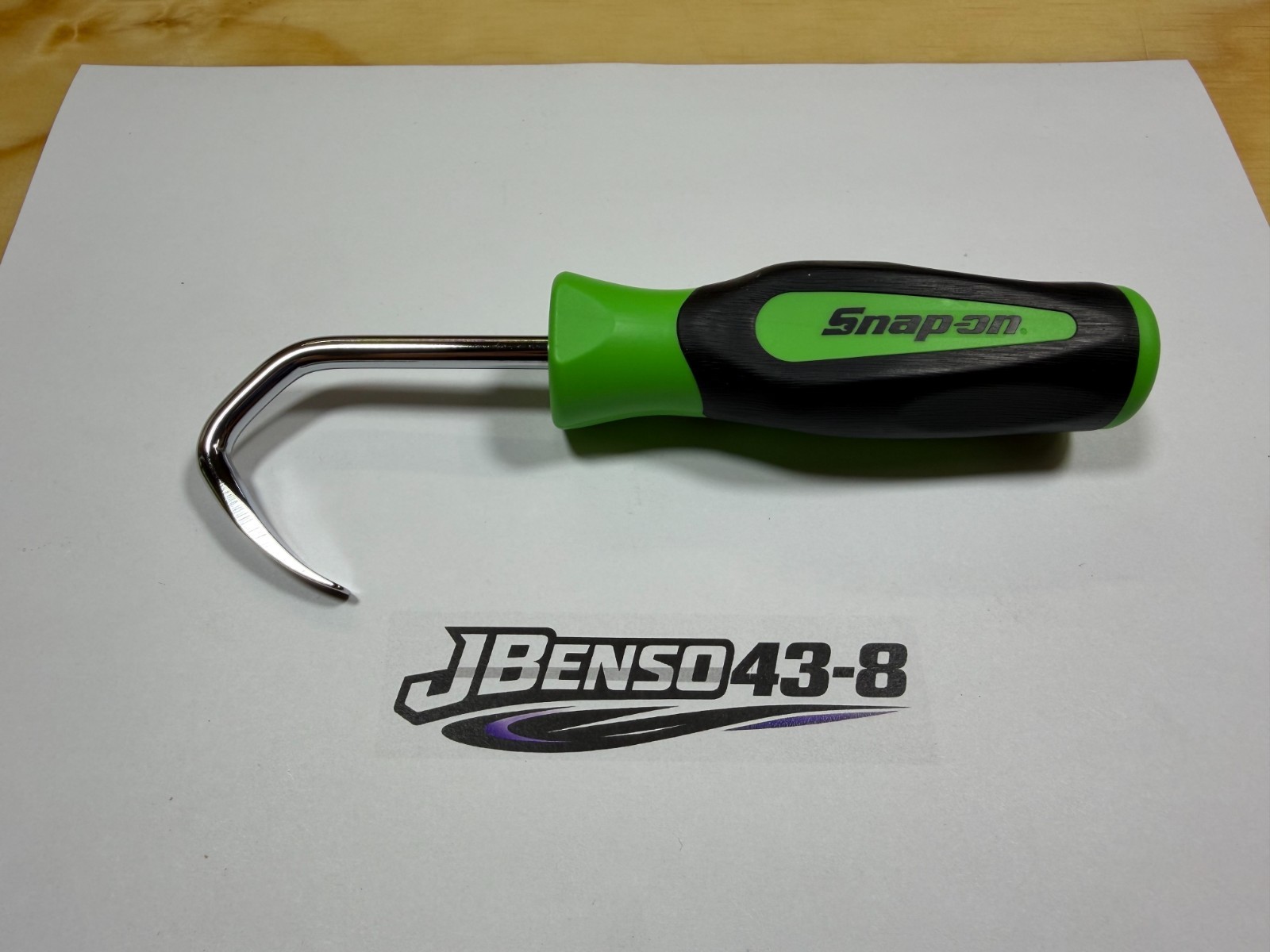 Snap-on Tools USA NEW GREEN Soft Grip Hook Short Radiator Pick SGAS1713BG
