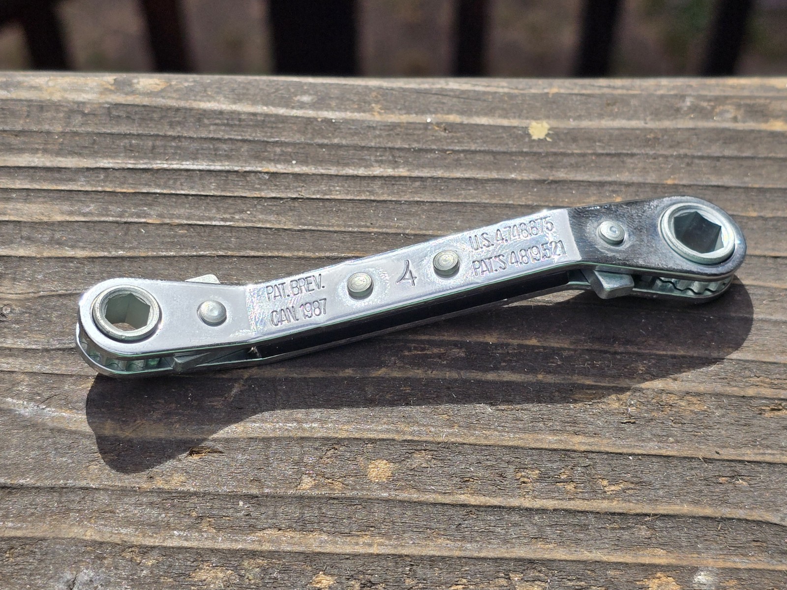 Sears Craftsman USA 6pt Offset Ratcheting Box Wrench 1/4″ x 5/16″ 43651