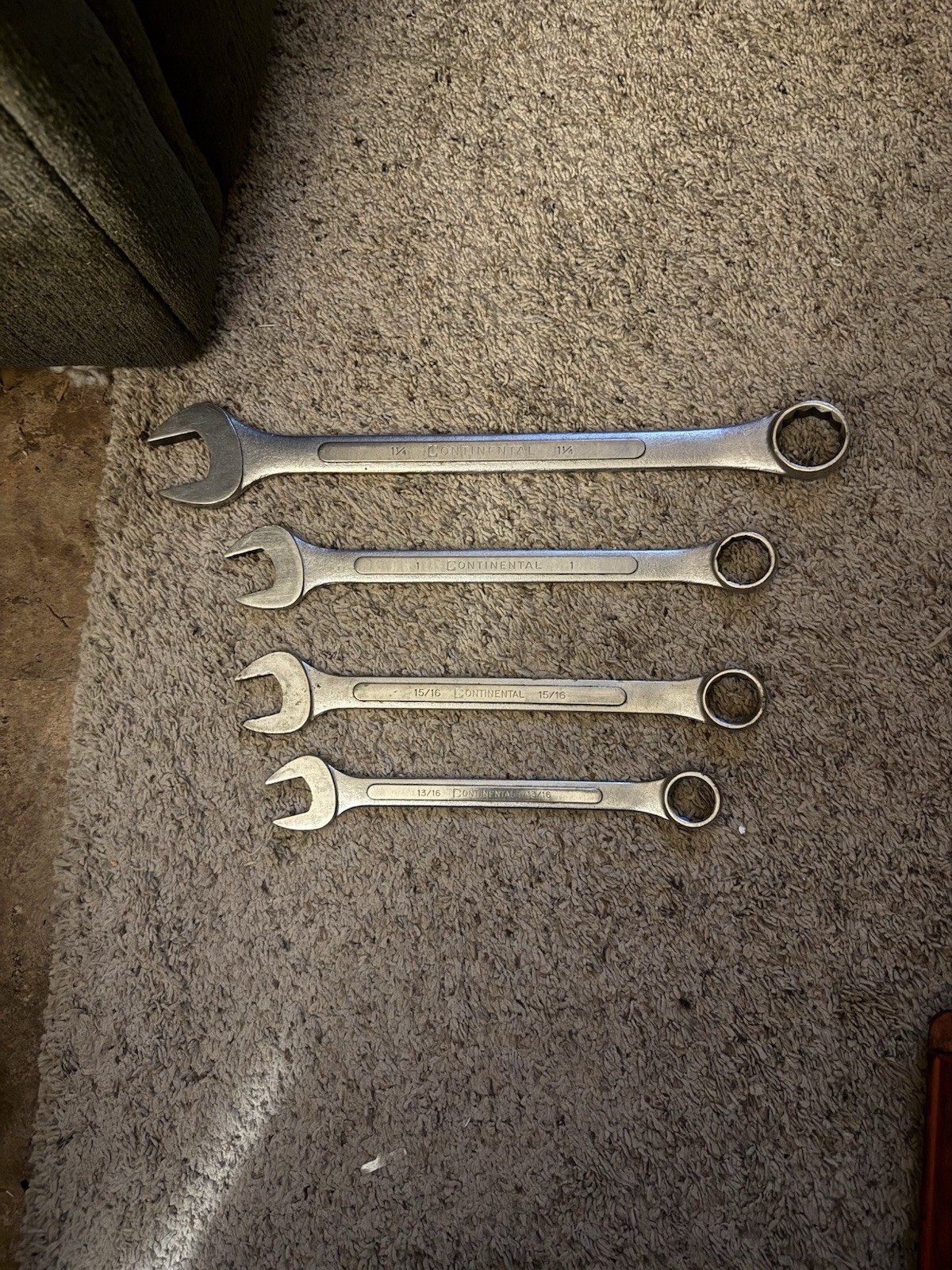 4 – VTG Continental Forged Alloy Steel SAE Combination Wrenches Japan